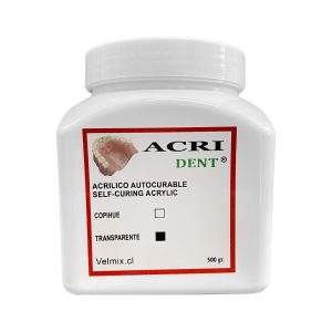 ACRILICO TRANSPARENTE AUTOCURABLE 500 GR ACRIDENT