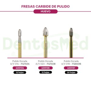 FRESA CARBIDE DE PULIDO HUEVO KERR