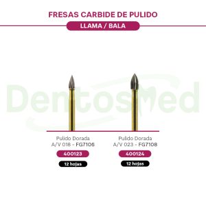 FRESA CARBIDE DE PULIDO LLAMA-BALA KERR