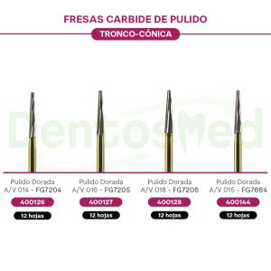 FRESA CARBIDE DE PULIDO TRONCOCÓNICA KERR