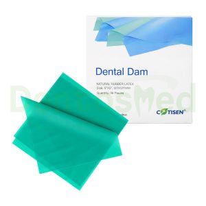 GOMA DIQUE 5" X 5" VERDE COTISEN