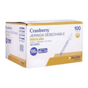 JERINGA INSULINA CAJA X 100 UND CRANBERRY - Imagen 3