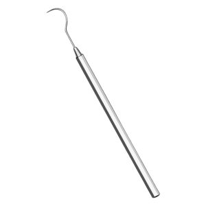 SONDA CARIES CURVA MANGO HEXAGONAL LISO