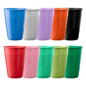 VASOS DESECHABLES COLORES 4 OZ (120cc) X 50 UNDS